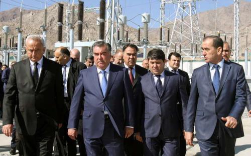 Президент РТ на открытие Подстанция Вахдат (1)