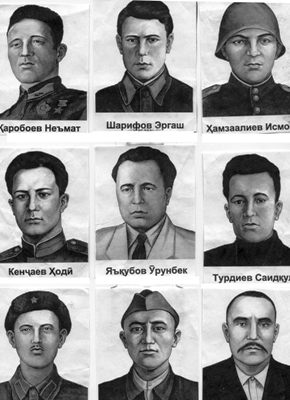 Кахрамонони ЧБВ аз Точикистон